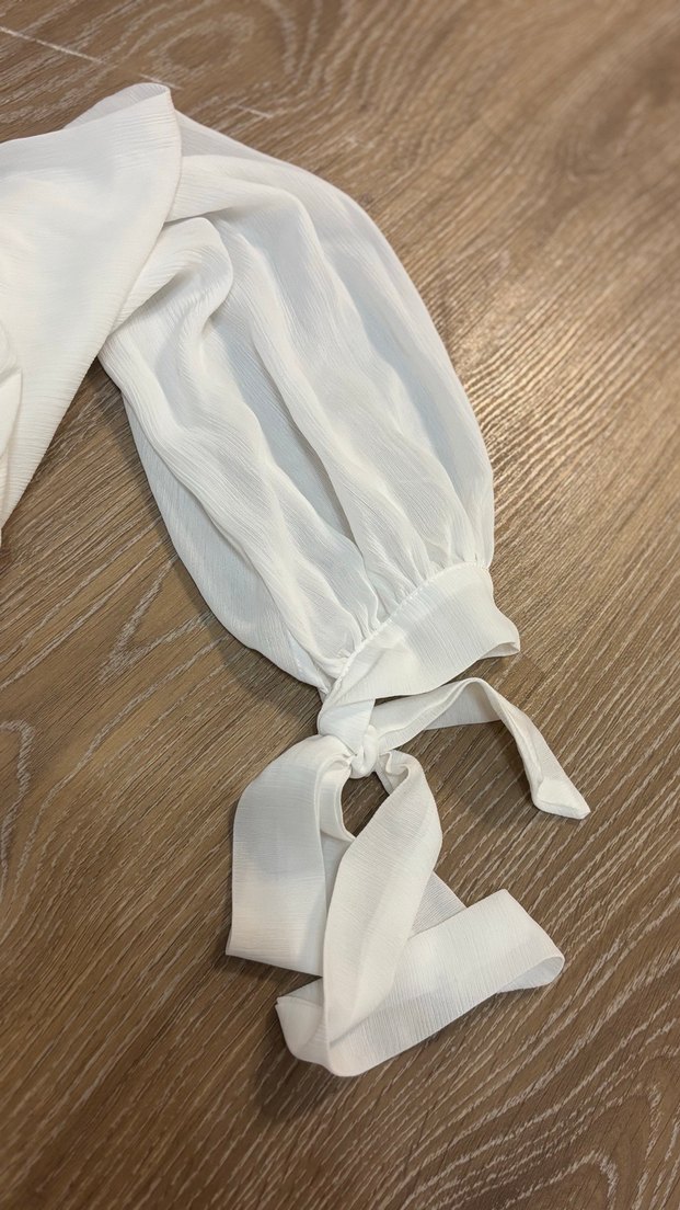 V Yaka Midi Beyaz Bohem Mini Abiye Elbise Şık - Görsel 5