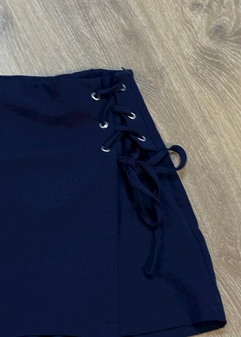 Lacivert Mini şort Etek - Görsel 3