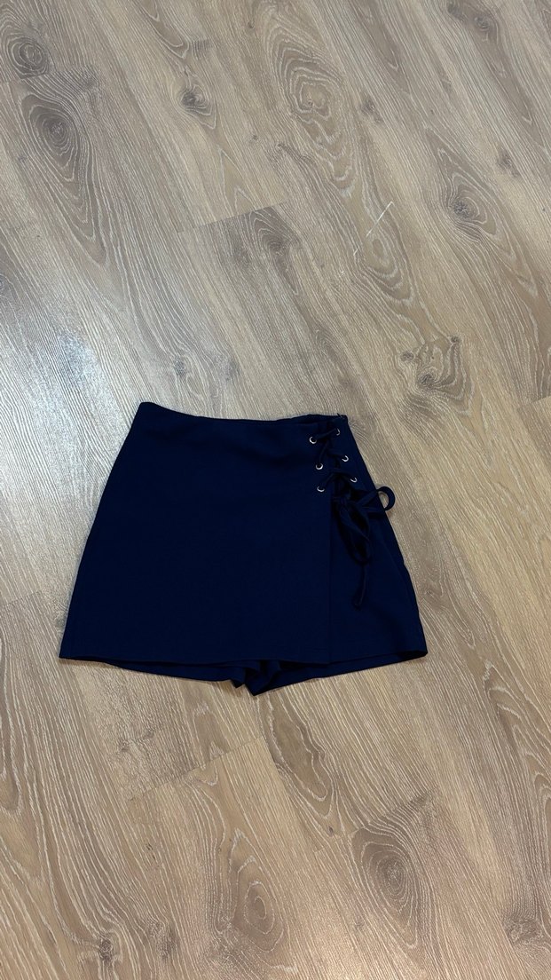 Lacivert Mini şort Etek - Görsel 2