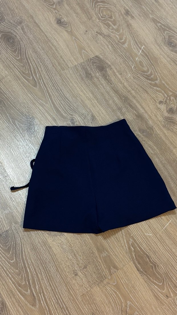 Lacivert Mini şort Etek - Görsel 5