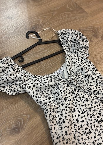 Kısa Kollu Mini Elbise - Görsel 7