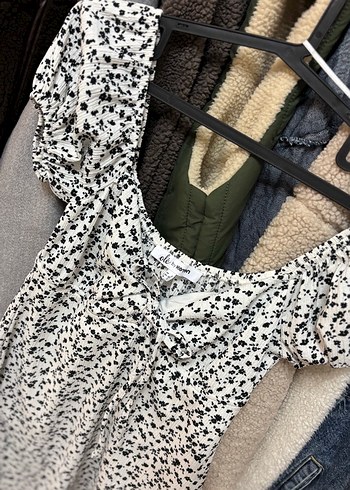 Kısa Kollu Mini Elbise - Görsel 4