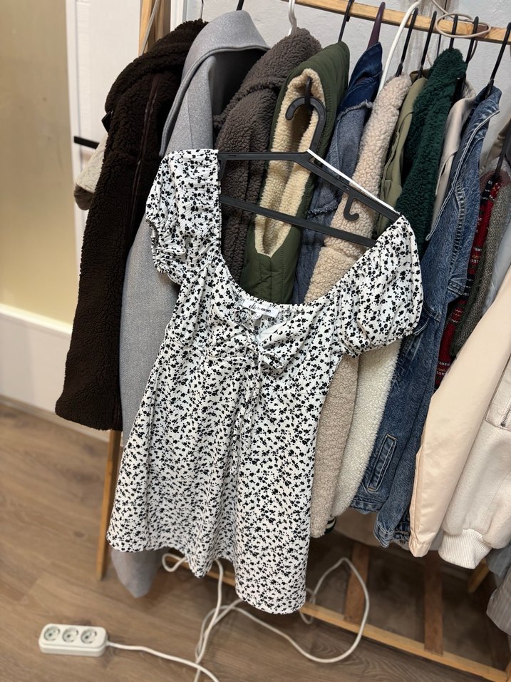 Kısa Kollu Mini Elbise - Görsel 5