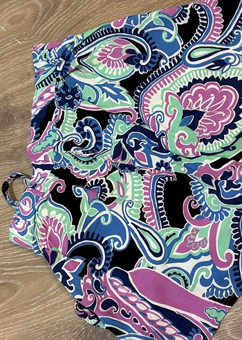 Bohem Renkli Batik Desenli Mini Şort Etek - Görsel 8