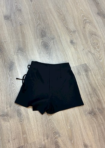 Siyah Mini Şort Etek - Görsel 4