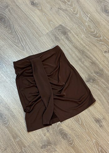 Trendyolmilla Mini Kahverengi Etek - Görsel 2