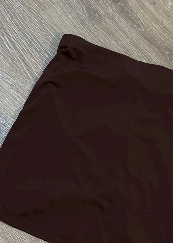 Trendyolmilla Mini Kahverengi Etek - Görsel 4