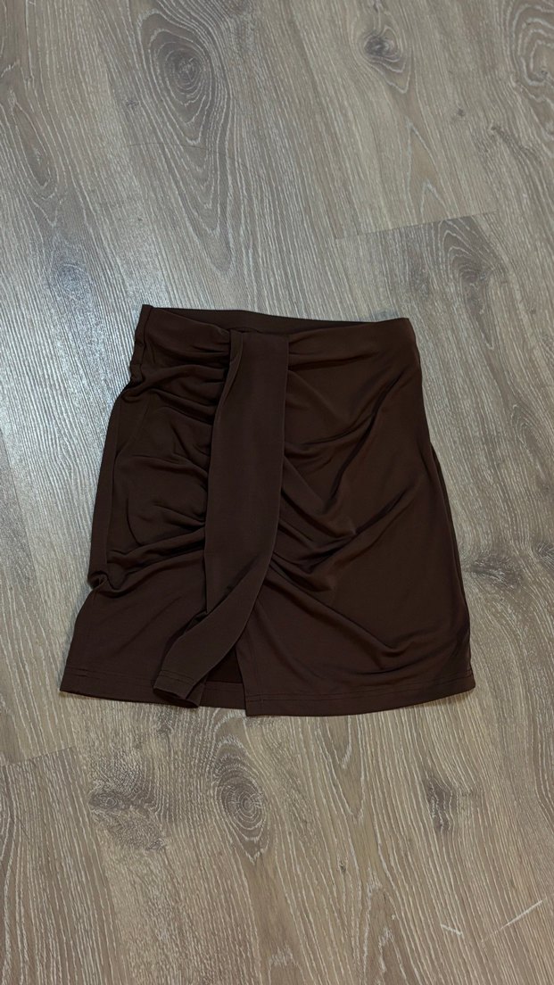 Trendyolmilla Mini Kahverengi Etek - Görsel 3