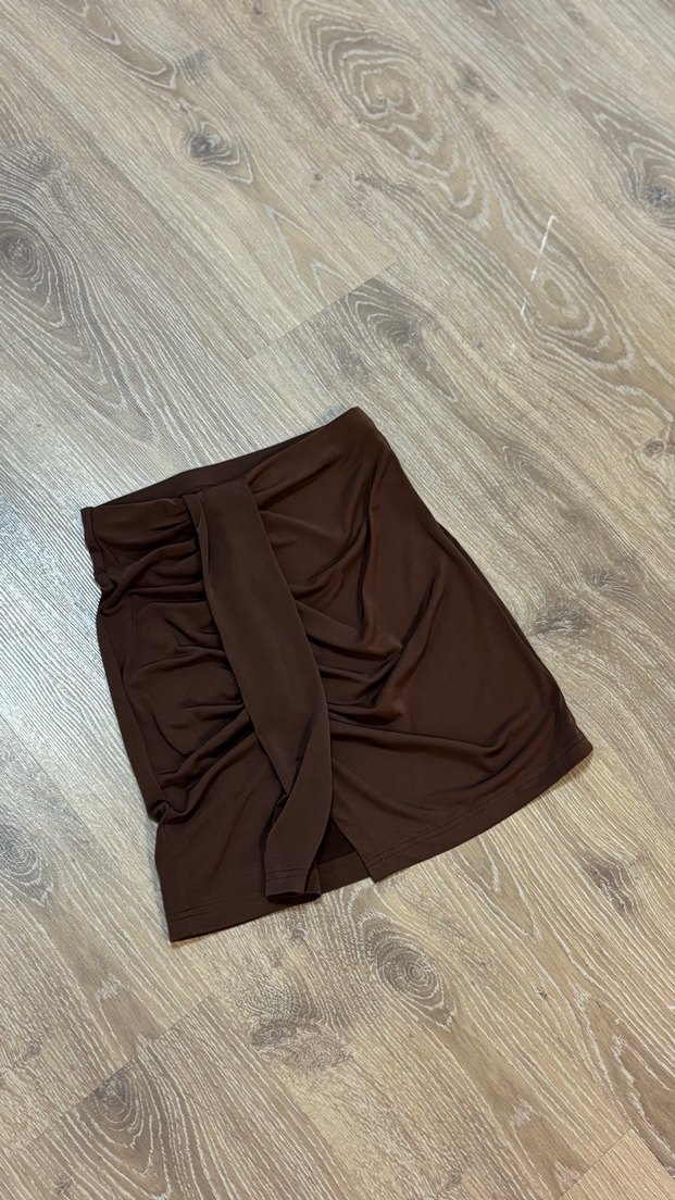 Trendyolmilla Mini Kahverengi Etek - Görsel 2