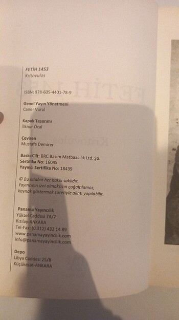  Beden FETİH 1453