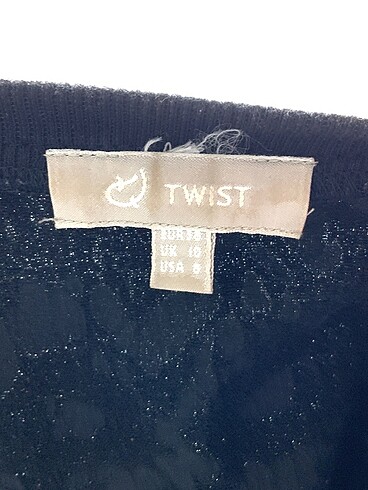 s Beden siyah Renk Twist Bluz %70 İndirimli.