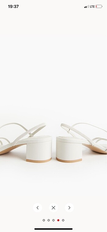36 Beden beyaz Renk HM topuklu sandalet
