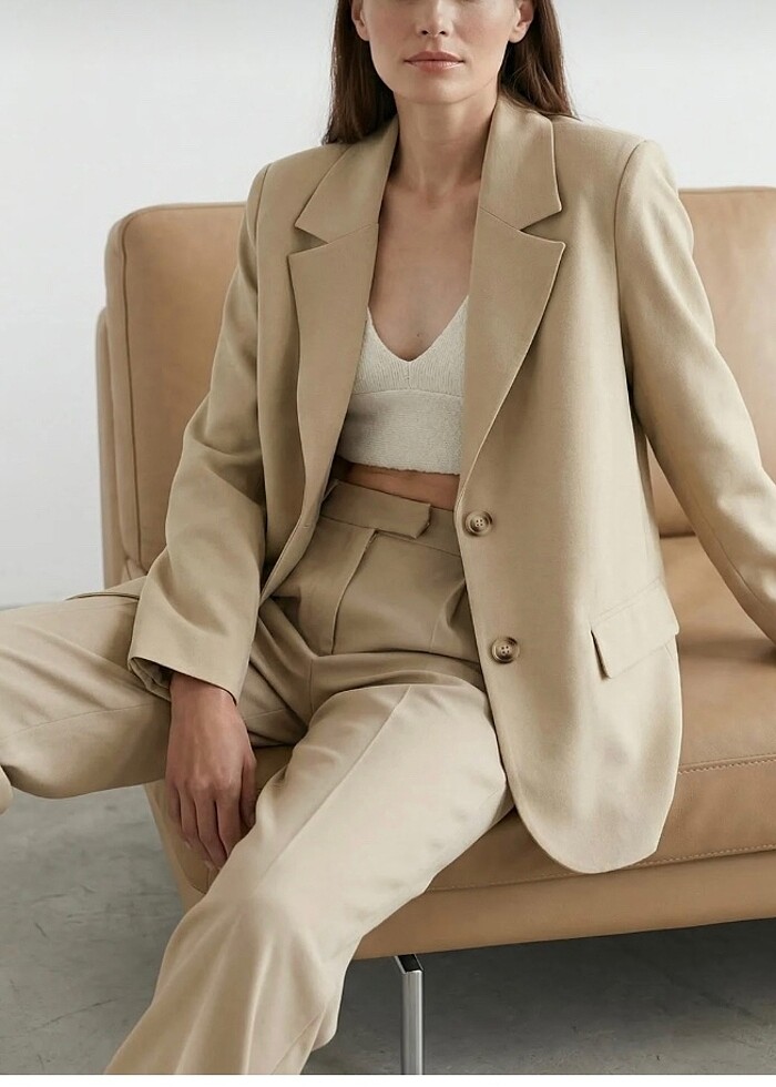 Trendyolmilla Astarlı Regular Blazer Ceket - Görsel 2