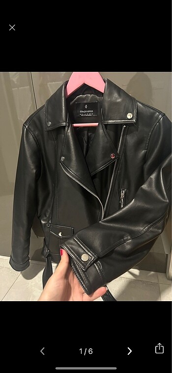 Stradivarius Deri Biker Ceket