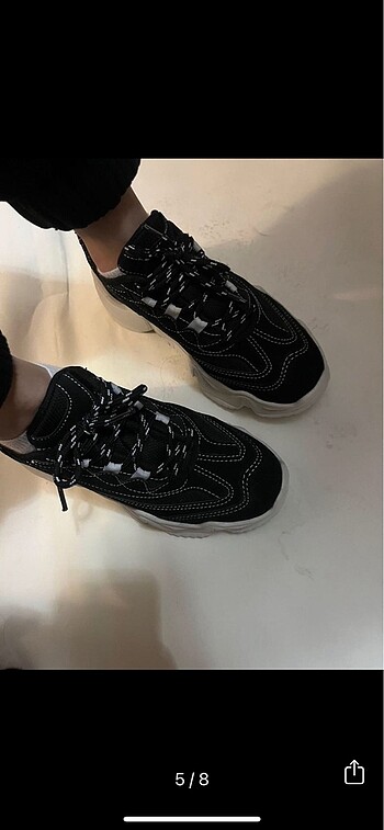 37 Beden siyah Renk İpekyol sneaker