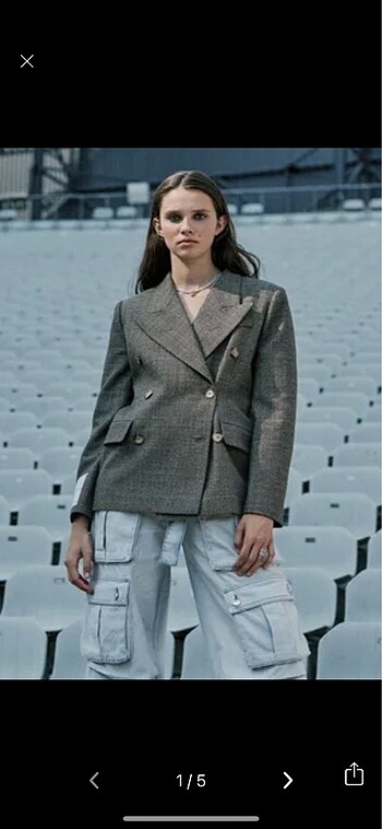 Sagaza Ekose Blazer Ceket