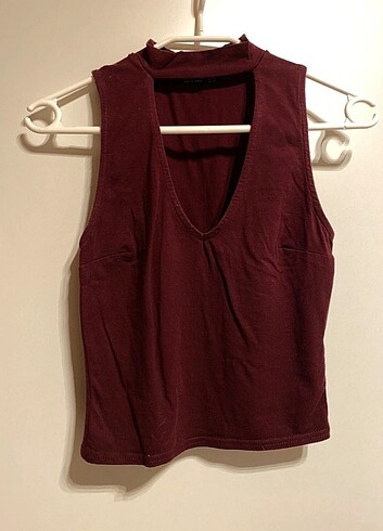 Bordo #bershka #small beden bluz