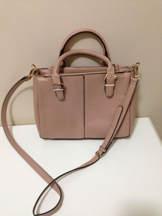 Accessorize Pudra rengi kol çantası