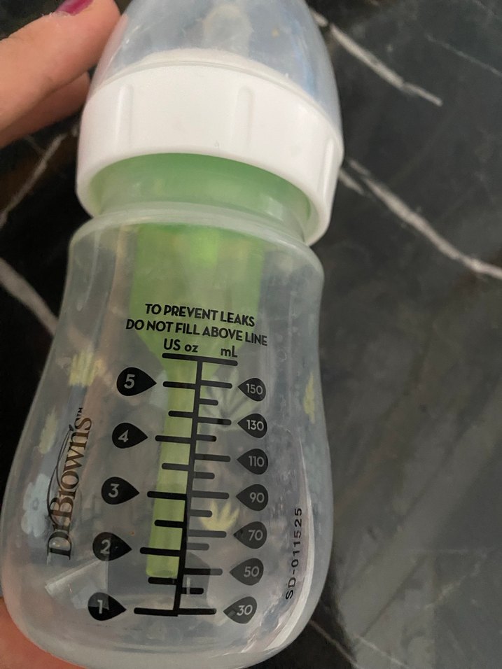 Yeşil Bebek Biberonu, Sevimli Desenli - Görsel 2