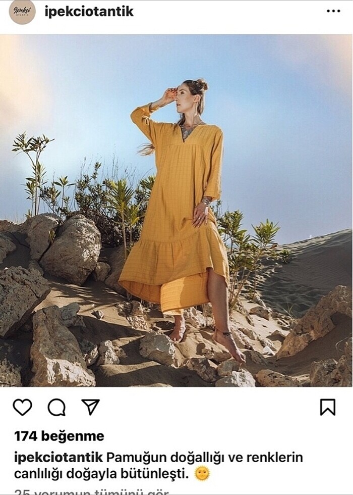 Pamuk elbise - Görsel 2