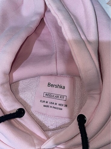 Bershka Bershka Kapüşonlu Pembe Sweatshirt
