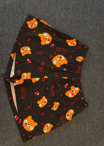 Ayı Desenli Kısa Kadın Pijama Takımı - Görsel 6