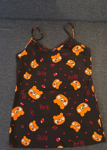 Ayı Desenli Kısa Kadın Pijama Takımı - Görsel 2