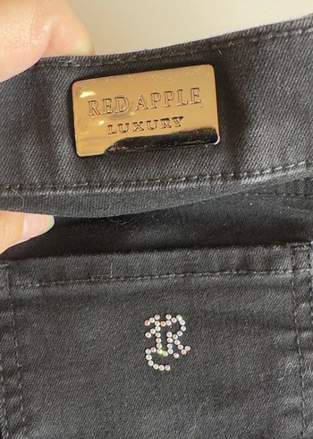 Red Apple Siyah Kadın Denim Jeans - Görsel 5