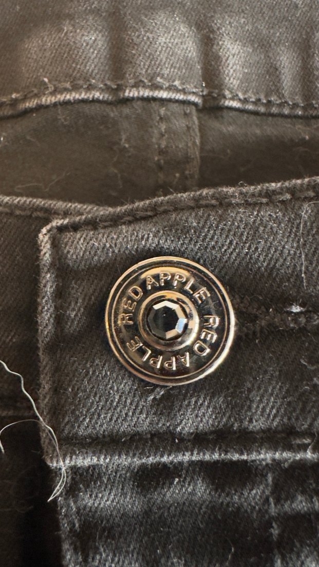 Red Apple Siyah Kadın Denim Jeans - Görsel 3