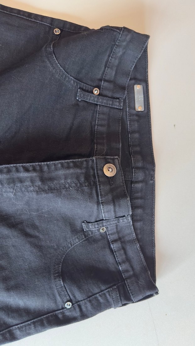 Red Apple Siyah Kadın Denim Jeans - Görsel 2