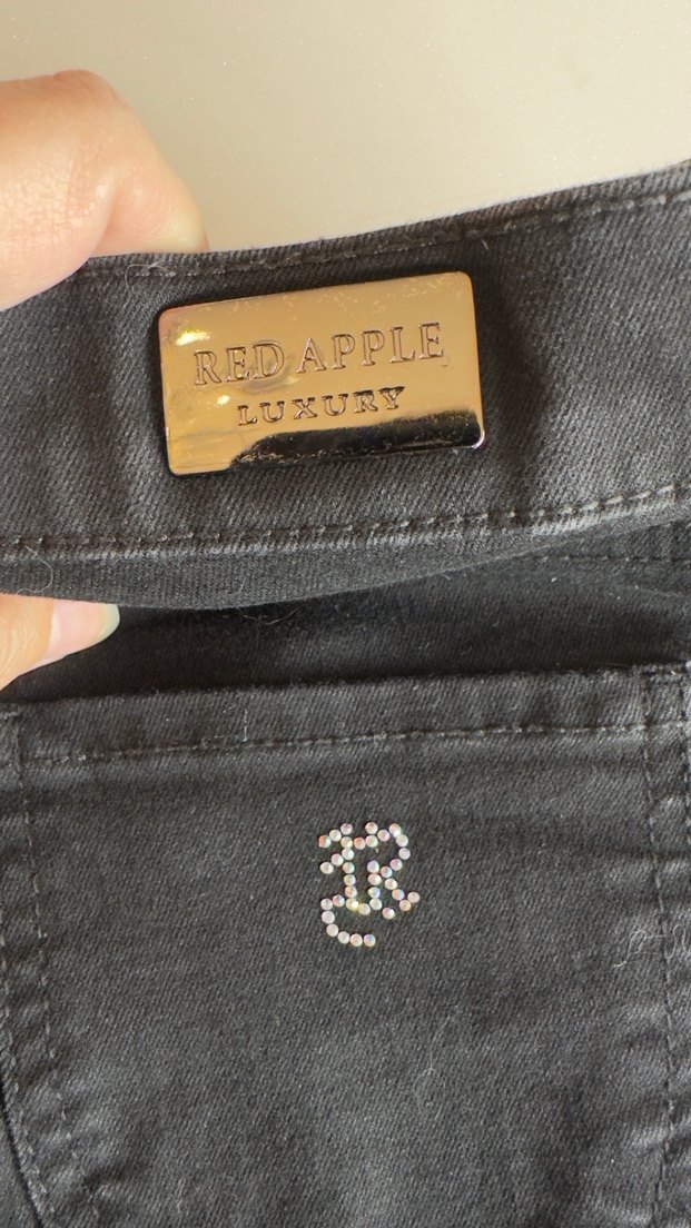 Red Apple Siyah Kadın Denim Jeans - Görsel 5