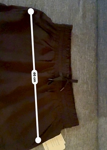 Beli Lastikli Kumaş Şort - Görsel 7