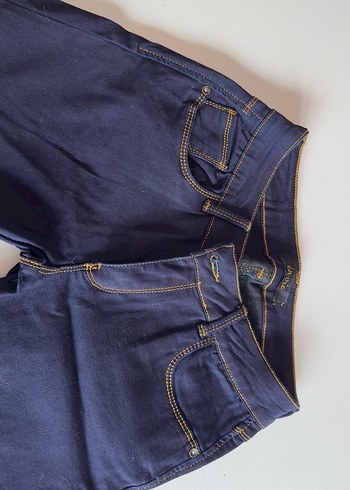 Lacivert Kadın Denim Pantolon - Görsel 5