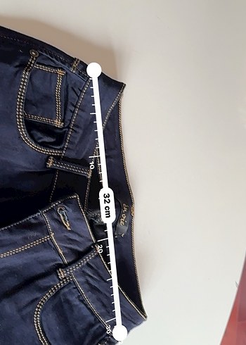 Lacivert Kadın Denim Pantolon - Görsel 7