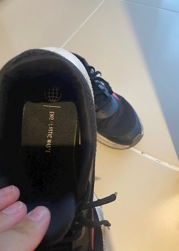 40 Beden siyah Renk Siyah Pembe Bağcıklı Kadın Spor Ayakkab adidas