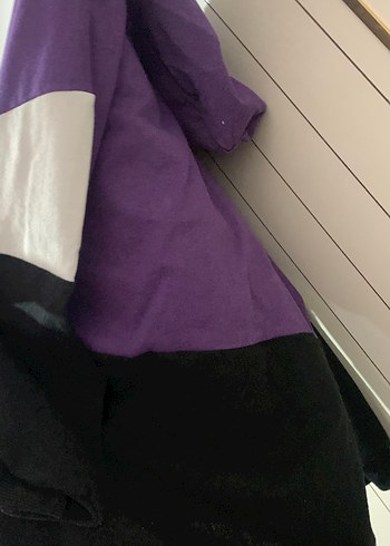 Kadın Mor Renkli Fermuarlı Sweatshirt - Görsel 3