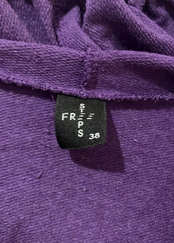 Kadın Mor Renkli Fermuarlı Sweatshirt - Görsel 2