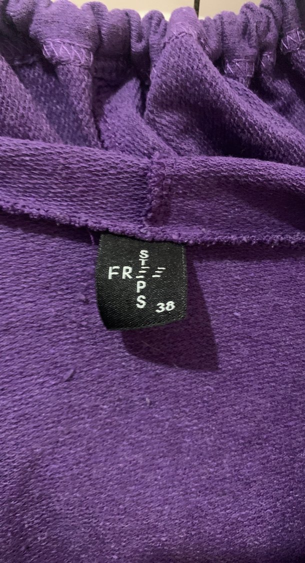 Kadın Mor Renkli Fermuarlı Sweatshirt - Görsel 2