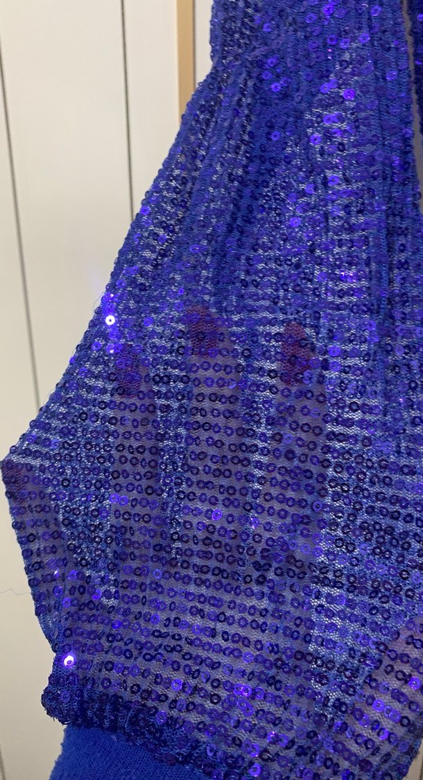 Parlak Mavi Kadın Mini Triko - Görsel 4