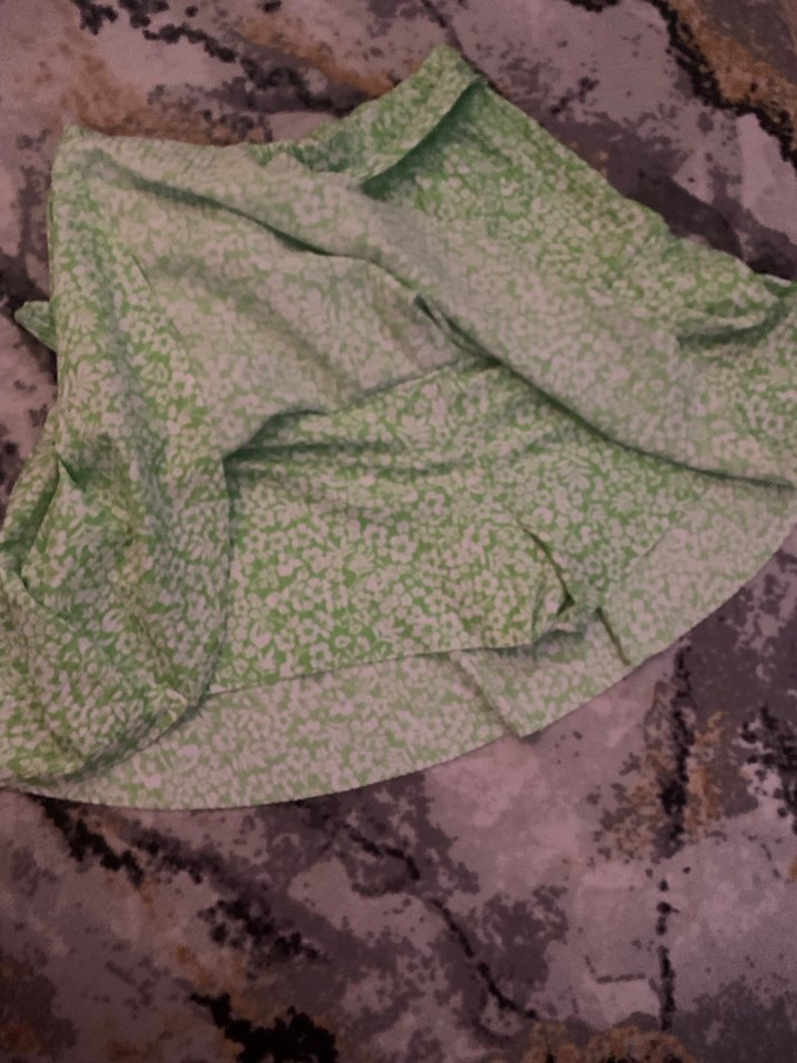 Yeşil Pilili Mini Etek - Görsel 5