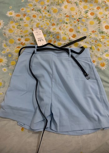 Mavi Piliseli Mini Etek - Görsel 2