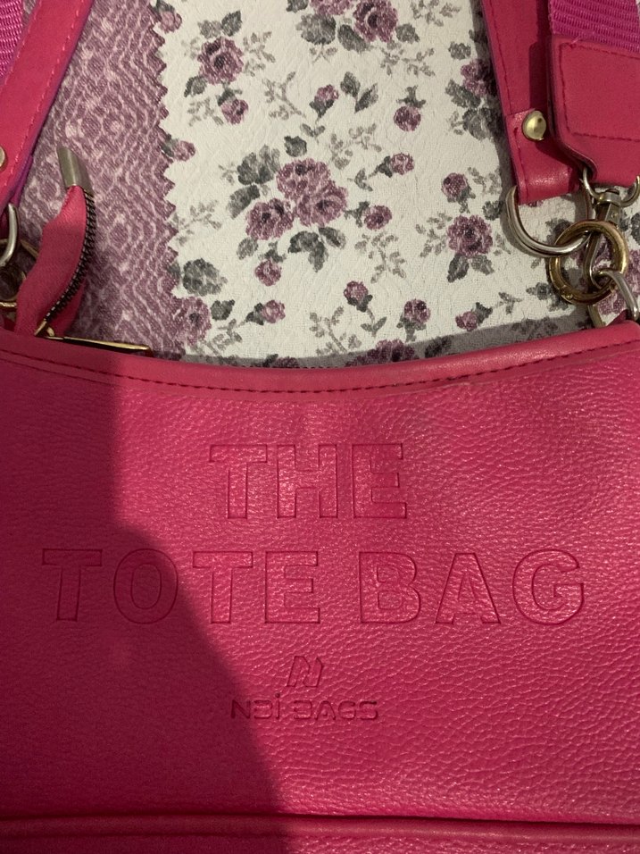 Pembe Deri Fermuarlı Kadın Çanta - Görsel 2