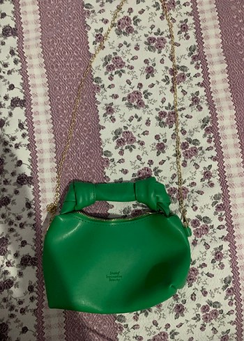 Yeşil Zincir Detaylı Kadın Çanta - Görsel 3