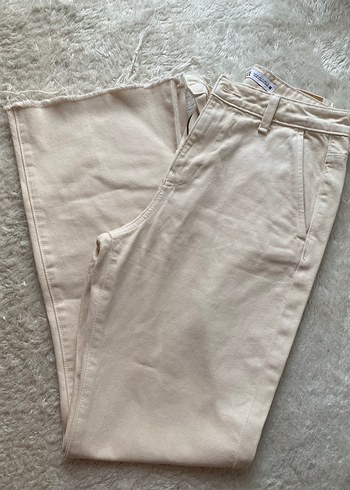 ZARA Bej Kadın Kot Pantolon