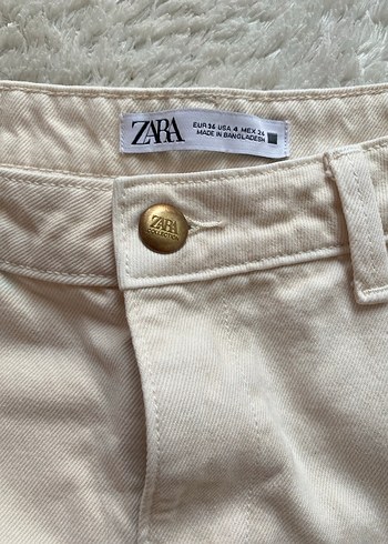 36 Beden çeşitli Renk ZARA Bej Kadın Kot Pantolon