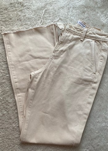 36 Beden ZARA Bej Kadın Kot Pantolon