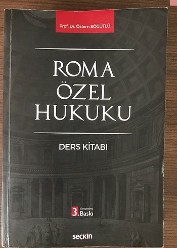 Roma Özel Hukuku Ders Kitabı - 3. Baskı