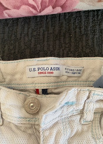 4 Yaş Beden Erkek Çocuk Beyaz Denim Pantolon