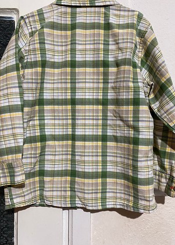 Düğmeli Ekose Erkek Çocuk Gömlek - Görsel 4