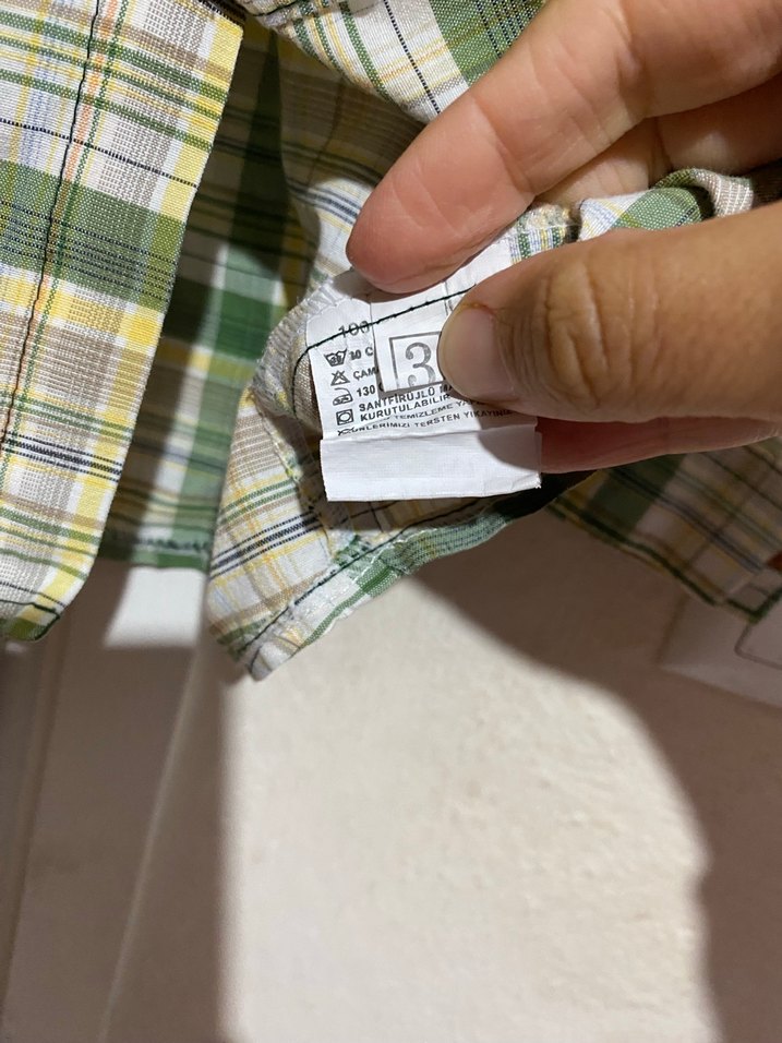 Düğmeli Ekose Erkek Çocuk Gömlek - Görsel 5